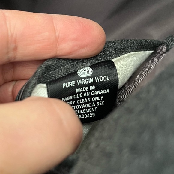 100% Wool Union Made Blazer Vintage Suit Jacket Grey Preppy Oversized Blazer - Picture 14 of 16